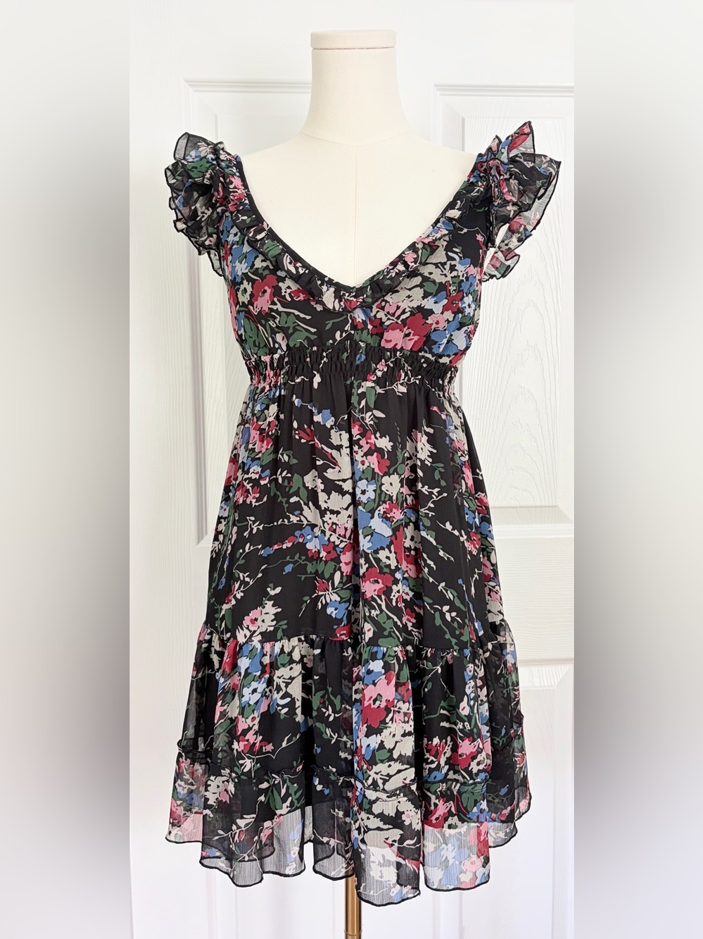 Lipsy London Floral Babydoll Dress Size 2